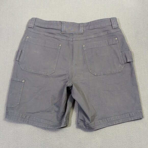 Duluth Shorts Men's 36 Steel Blue Flex Fire Hose Carpenter 9" Shorts - Picture 2 of 9